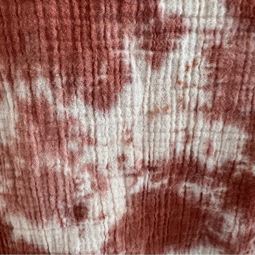 Pure Jill J. Jill Gauzy Tie Dye Minimalist Lagenlook Boho Top Medium - Picture 4 of 7